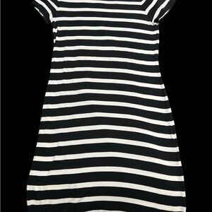 Black and White Striped Dress